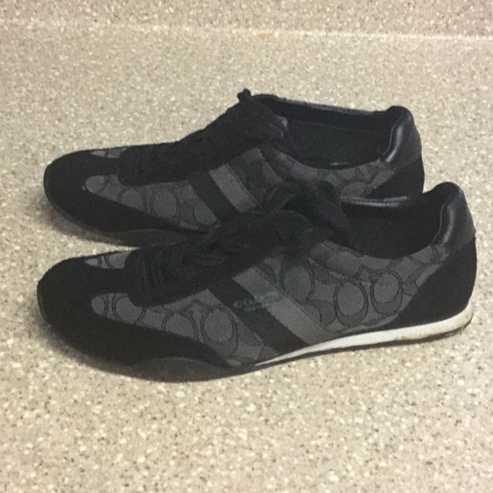 Coach Kelson Signature Canvas Suede Sneakers